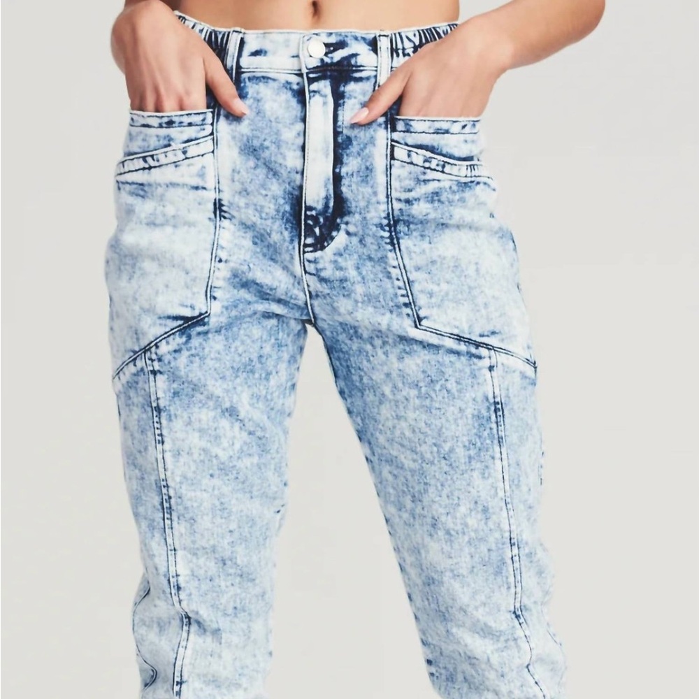 Retrofete Myla Pant In Blue Acid 25